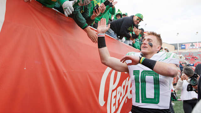 Bo Nix Utah Postgame With Fans